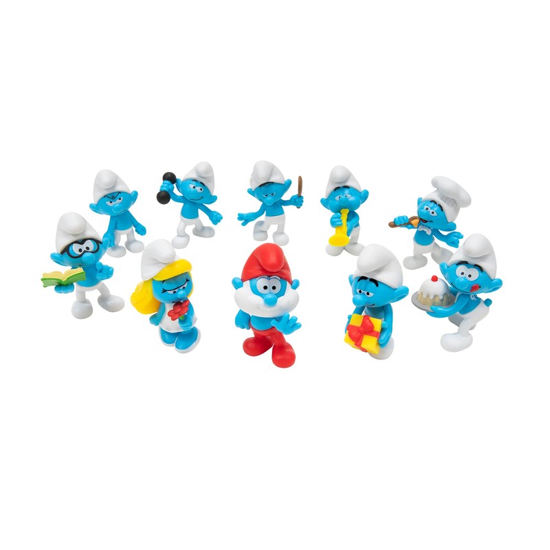 The Smurfs Figura de Pitufos, Paquete de 10