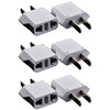 6 Pack of ALINNA US Plug Adapter, EU AU CN