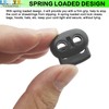 LRMYS Dual-Holes Spring Cord Locks Set, Double 5mm Holes Loaded