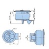 WJSKDQ 2PCS Round Boat Latches Flush Pull Slam Latch for