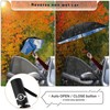 Coikll Large Windproof Umbrella Auto Open Folding Umbrella, 8 Ribs