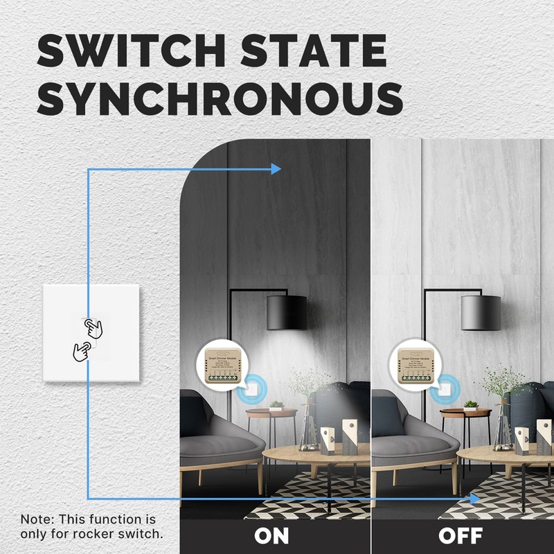 Tuya WiFi Intelligent Switch Dimmer DIY Module Light Switch Mobilephone