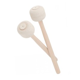 Kisangel 2 Pcs Felt-head Drum Hammer Drum Sticks Percussion Drumsticks Drum Mallets Percussion Drumsticks Mallets Percussion Instrumentstick Bass Percussion Instruments Sticks Wood