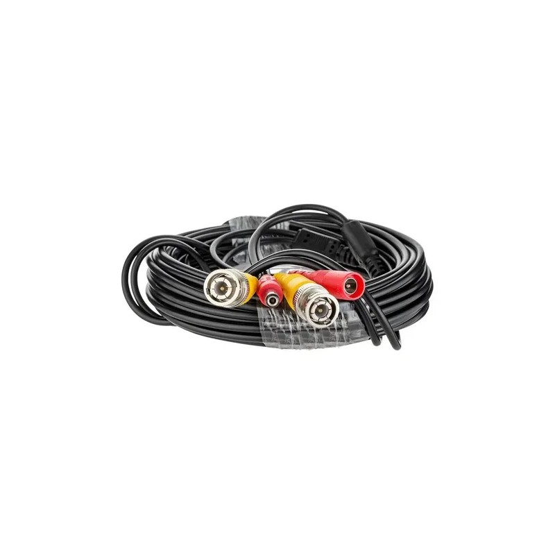 Cable Siames 20 Metros Para Camaras Seguridad Cctv Bnc Video