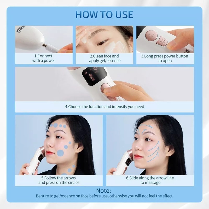 ForeverLily Mini Hifu 2.0 Portátil Rejuvenecimiento Facial,rf,antiedad
