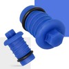 Pressure Test Plug 16mm PEX Blue Thread End Leakage Test