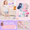 CHUNG Toddler Little Girls Crew Socks Cotton Novelty Sports Casual