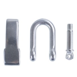 D-Shackles Adjustble Stainless Steel Paracord Bracelet D Shackles Survival Paracord Bracelet Bracket U Shape Buckles (Pack of 10)