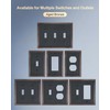 TREEWELL 4-Pack Duplex Outlet Cover, Durable Solid Zinc Alloy Decorative