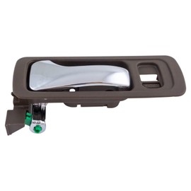 TRQ Front Left Interior Door Handle Chrome & Beige Drivers Side Compatible with 1996-2003 Acura RL