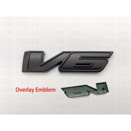 Unbranded Matte Black Overlay For GM Canyon Colorado V6 Rear Tailgate Badge Logo Emblem