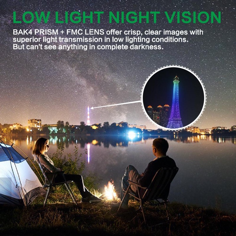 12X42 Binoculars Telescope High Power High Definition Binocular Night Vision