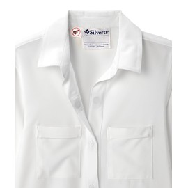 Women’s Magnetic Closure Adaptive Top for Arthritis - White LGE