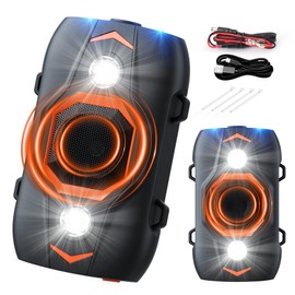 4 Pack Ultrasonic Rodent Repellent for Car Engines, Under Hood Mouse Repellent with Strobe Light Battery Powered - Keep Mice, Rodents, Rats and Squirrels Away from Cars, RVs, Garages, Attics, Indoors