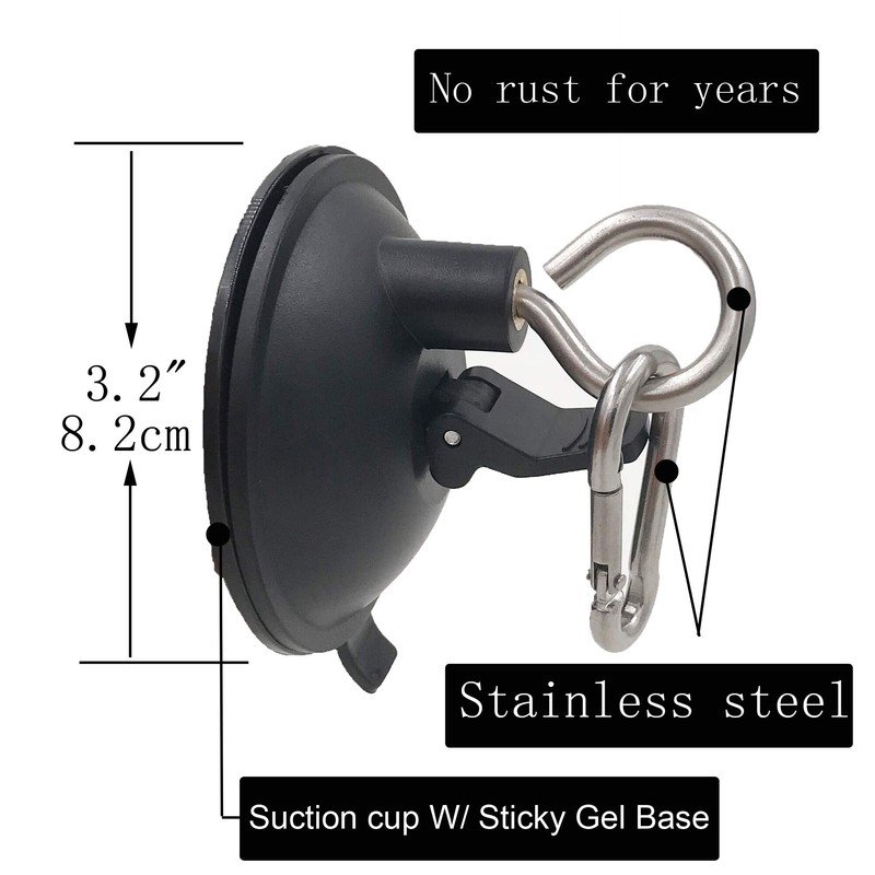 YYST Suction Cup Hook Cleat for Pet Dog & cat