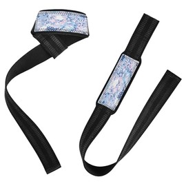 Muñequeras de Anime Girl de 26 pulgadas, antideslizantes, correas de peso muerto para levantamiento de pesas, culturismo, entrenamiento de fuerza