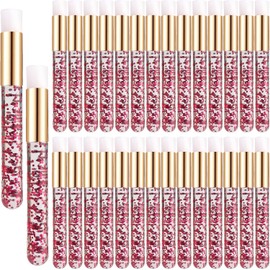 30 Cepillos De Champú De Cristal Para Pestañas - Cepillo Limpiador De Pestañas, Cepillos De Maquillaje Suaves Para La Limpieza De Extensiones De Pestañas, Cepillo De Limpieza Profunda De Po