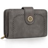 TEUEN Women's Large Capacity PU Leather Vintage Purse Wallet with