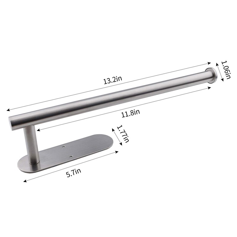 Paper Towel Holders for Kitchen,Paper Towels Bulk- Self-Adhesive Under Cabinet,Both