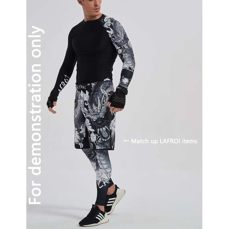 LAFROI - Mallas de compresión con cordón para Hombre de