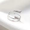 VIKI LYNN Opal Spiral Rings for Women, 925 Sterling Silver