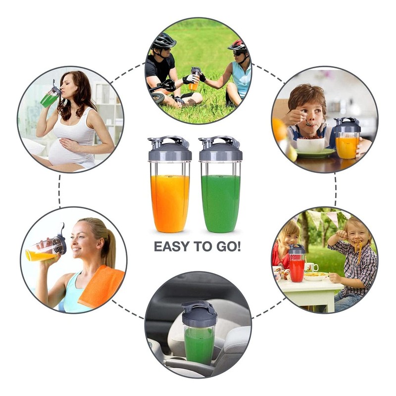 Winthai Replacement Parts Compatible with Nutribullet Cups, 2 Pieces 32