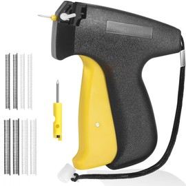 ANTAND Ultra-Fine Stitch Gun Stitchy Quick Clothing Fixer Mini Tagging Gun for Clothes, Speed Quilting Hemming Tool Invisible Sewing Gun with 2 Needles, 4.4mm 480 & 5.4mm 480 Micro Fasteners(Black)