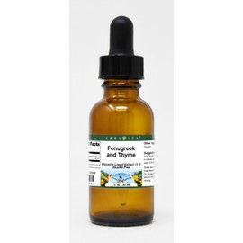 Fenugreek and Thyme - Glycerite Liquid Extract (1:5) - No Flavor (1 fl oz, ZIN: 428509)