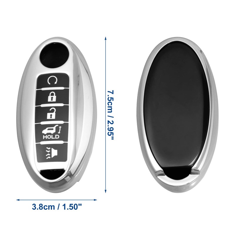 X AUTOHAUX TPU Key Fob Cover Fit for Infiniti QX80