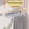 Trouser Hangers - 10 Pack Skirt Hangers with Adjustable Non