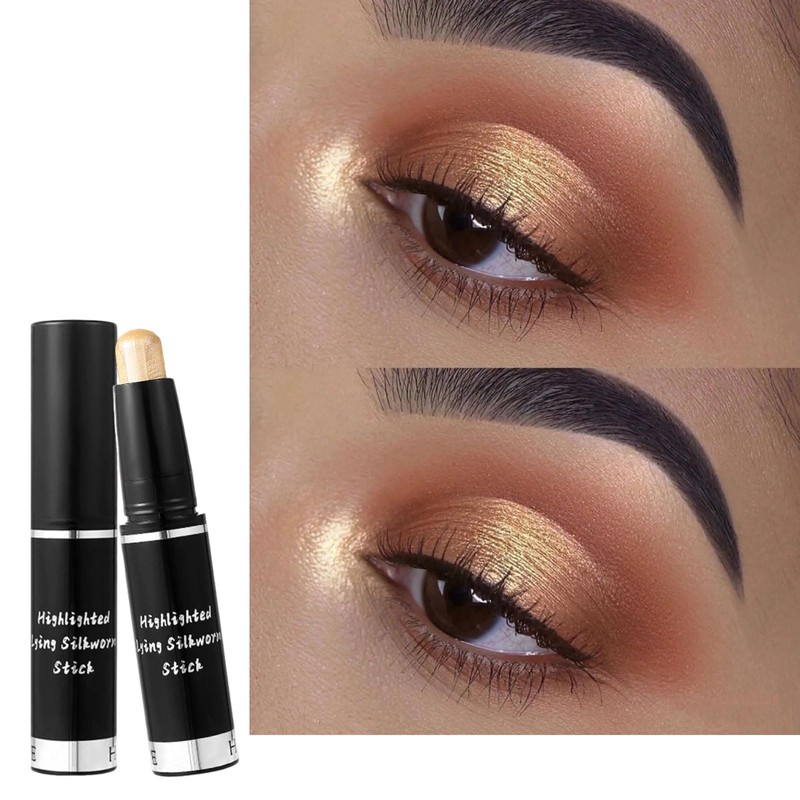 Gold Shimmer Eyeshadow Stick, Champagne Gold Metallic Cream Eye Shadow