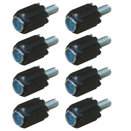 Lotatheta 8 pcs M5 Index Derailleur Shift Cable Stops with Downtube Barrel Adjusters Bolts for Cycling Road MTB Bike
