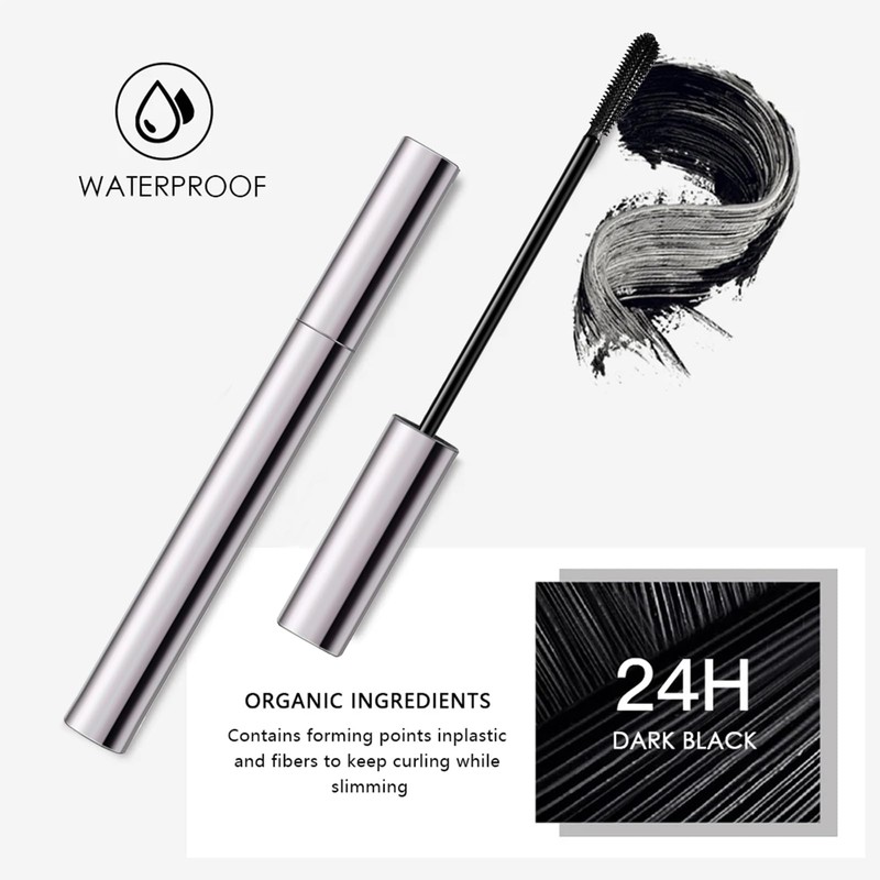 Mascara Black - Waterproof Mascara for Natural Lengthening Eyelash -