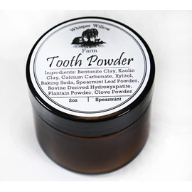 Natural Remineralizing Hydroxyapatite Tooth Powder, Natural Toothpaste Alternative Oral Whitening - Flavor: Peppermint - Glass Jar, Specification: 2oz
