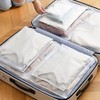 20 Pcs Frosted Travel Storage Clothing Bags, Reusable Hospital Bag