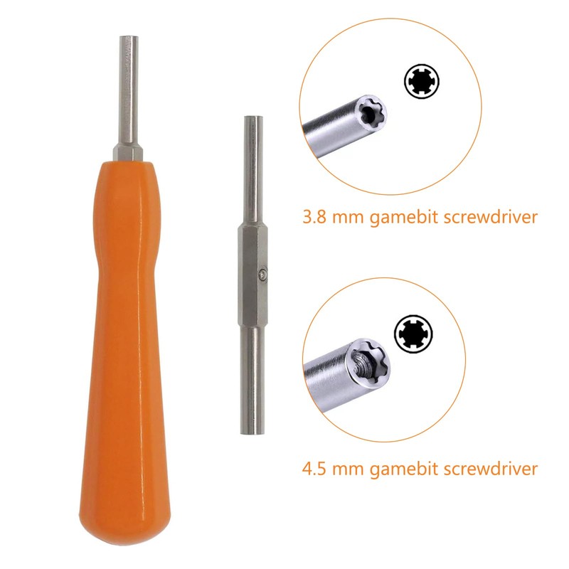 Gamebit Security Screwdriver, 4.5mm 3.8mm Gamebit Screwdriver Bit Set For