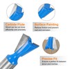 sourcing map 2pcs Dovetail Router Bit 3/4" Diameter 1/2" Shank