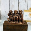 Wanwanzi 3 Wise Monkeys Statue Set - 3 in 1