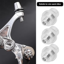 OTOTEC 5pcs Bike Cable Stop Ends Aluminum Alloy Brake Ferrules 7mm Inner Diameter Brake Lever Ferrals for Foldable Bike Racing Bike Silver