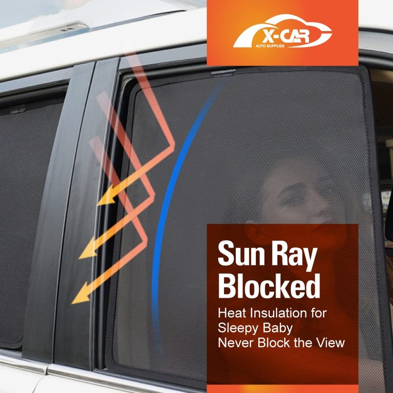 X-CAR Port Window Sun Shade for Subaru Forester 2012-2018 Magnetic