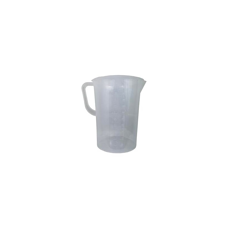 5 Litre Measuring Jug with V-Shaped Pouring Spout, Durable Plastic,