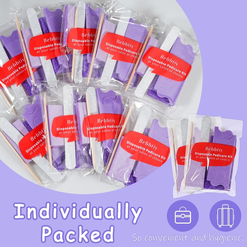 5 in 1 Disposable Pedicure Manicure Kit Sets (20, Count,