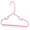 HANGERWORLD 40 Pink Plastic 29cm Childrens Coat Clothes Garment Trouser