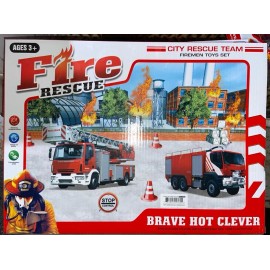 An American Company Fire Rescue Team Play Set - Firemen Toys Set - GREAT GIFT!