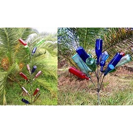 COMBO DEAL- Southern 13 bottle and 16 bottle MINI - (2) Wine bottletree -FREE SHIP - SUMMER SUPER SALE
