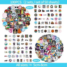 100 Volleyball Themed Stickers, Sports Element Stickers, Creative Stickers, Gift Stickers, Decorative Stickers
