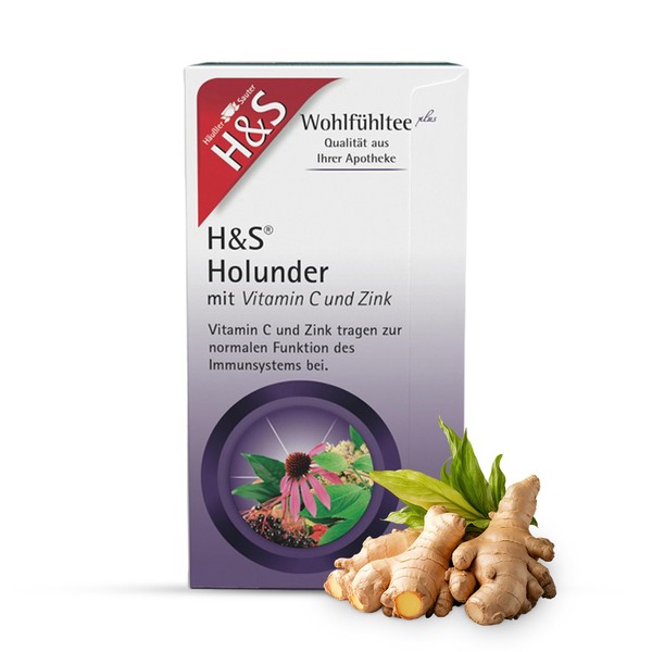 H&S Elderberry with Vitamin C and Zinc Tea: Sweet Natural
