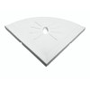 Tenedos Resin Decor 8 Inches Corner Shower Shelf – White