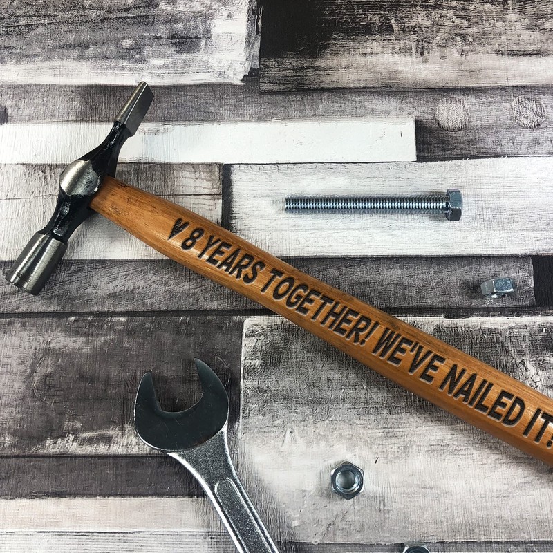 Red Ocean 8 Year Anniversary Gift for Boyfriend Husband Engraved