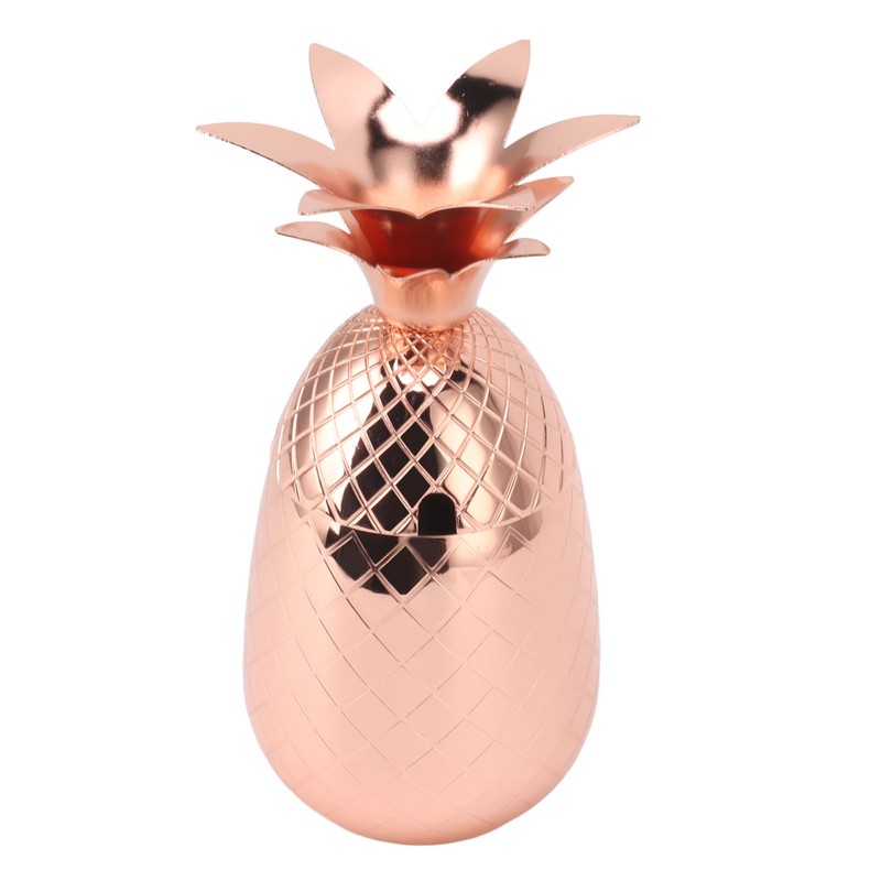 Cocktail Shaker Pineapple Shape Stainless Steel Polished Smooth Surface 500ml